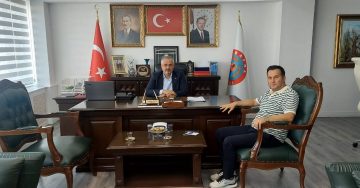 1930 Bafraspor Kulübü Yeni Başkanı Atakan Alaçamlı’dan Başkan Hamit Kılıç’a ziyaret