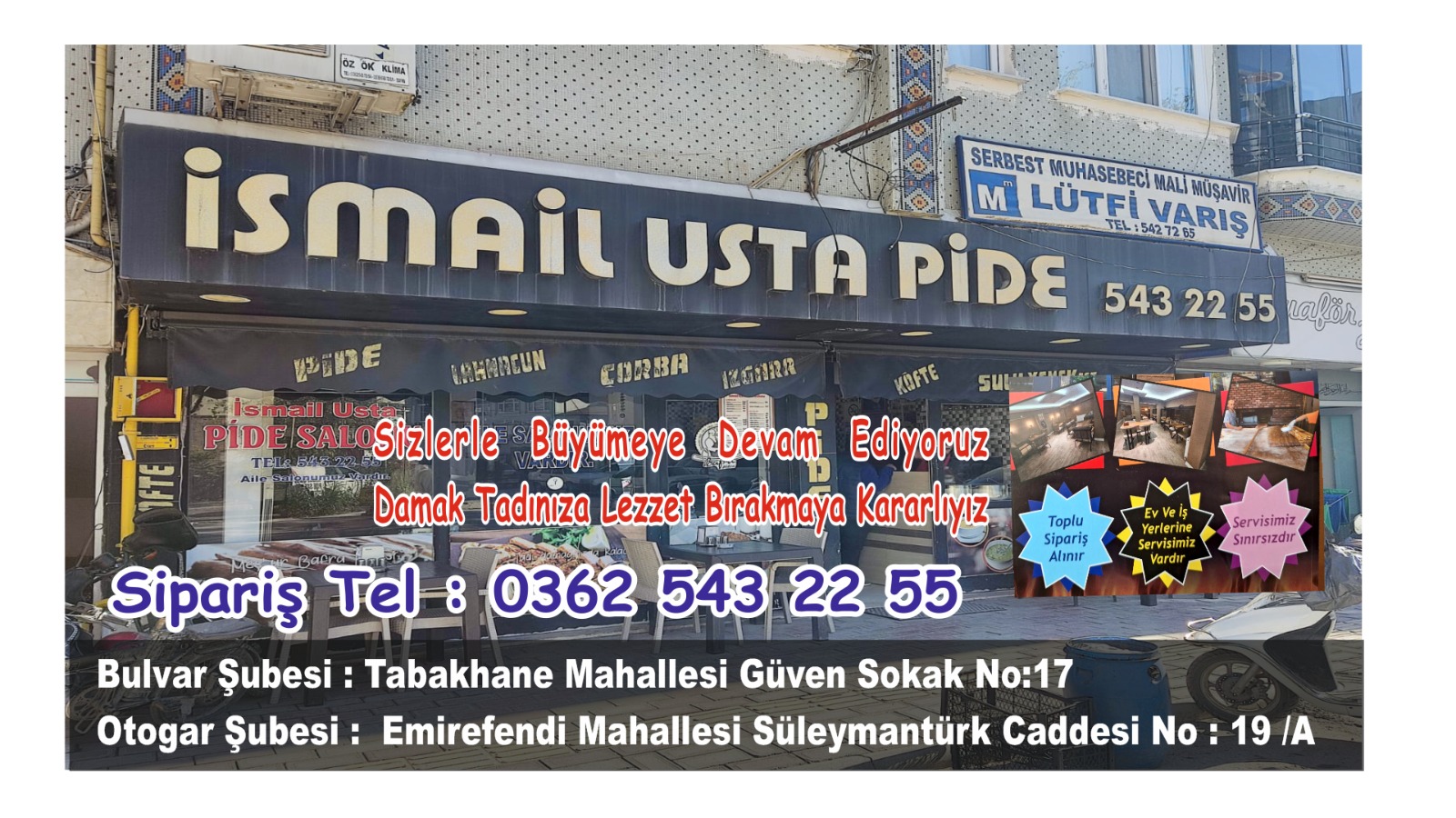 ASLANTAŞ ; İSMAİL USTA PİDE SALONU OLARAK SİZLERLE BÜYÜMEYE GÜCÜMÜZE GÜÇ KATMAYA DEVAM EDİYORUZ, DAMAK TADINIZA YÖN VERMEYE, LEZZET İLE TATLI İZ BIRAKIYORUZ